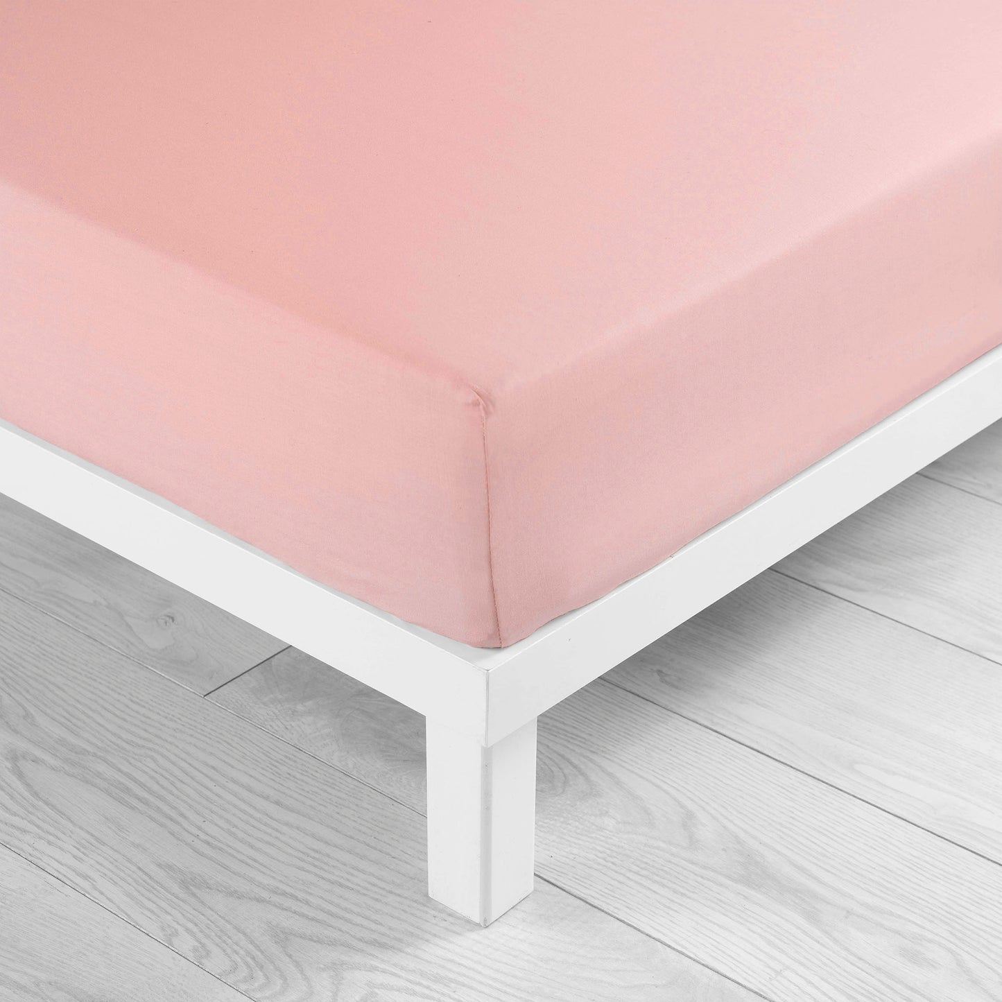 LENZUOLO CON ANGOLI PIAZZA E MEZZA JERSEY ROSA CONFETTO