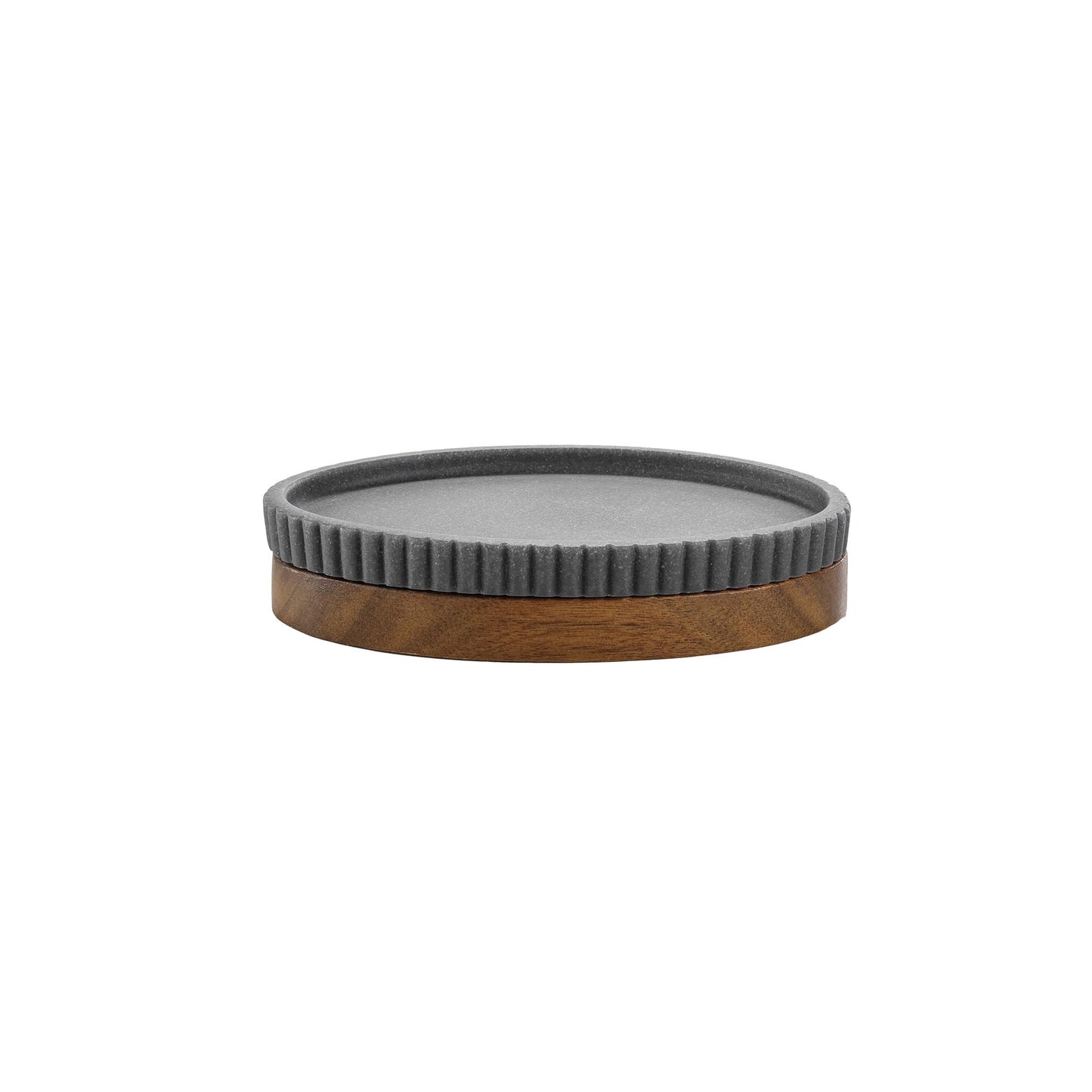 PORTE-SAVON EN POLYRÉSINE ET ACACIA ANTHRACITE NIAGARA