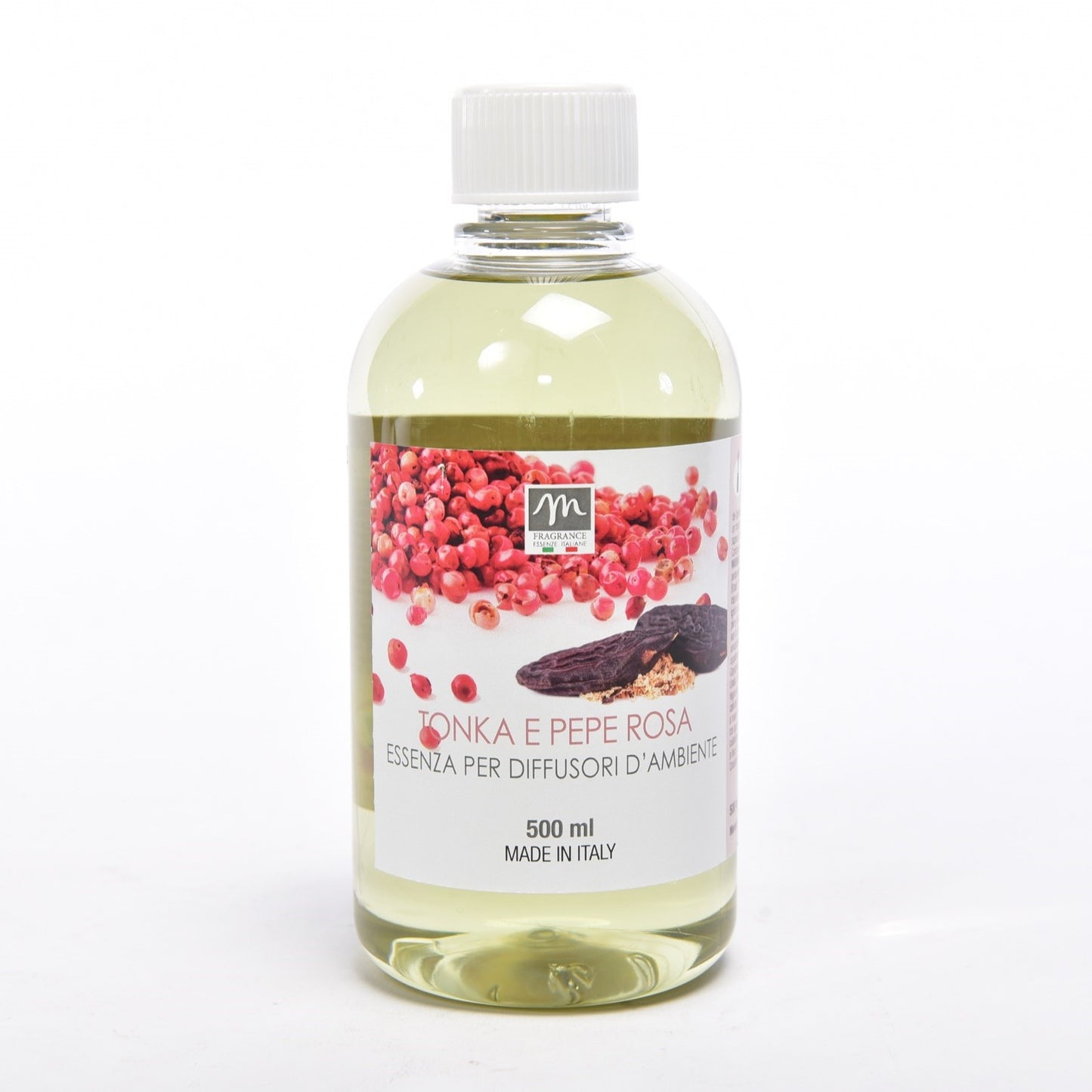 RICARICA ESSENZA PER DIFFUSORI D'AMBIENTE "BOUQUET" 500ML TONKA & PEPE ROSA