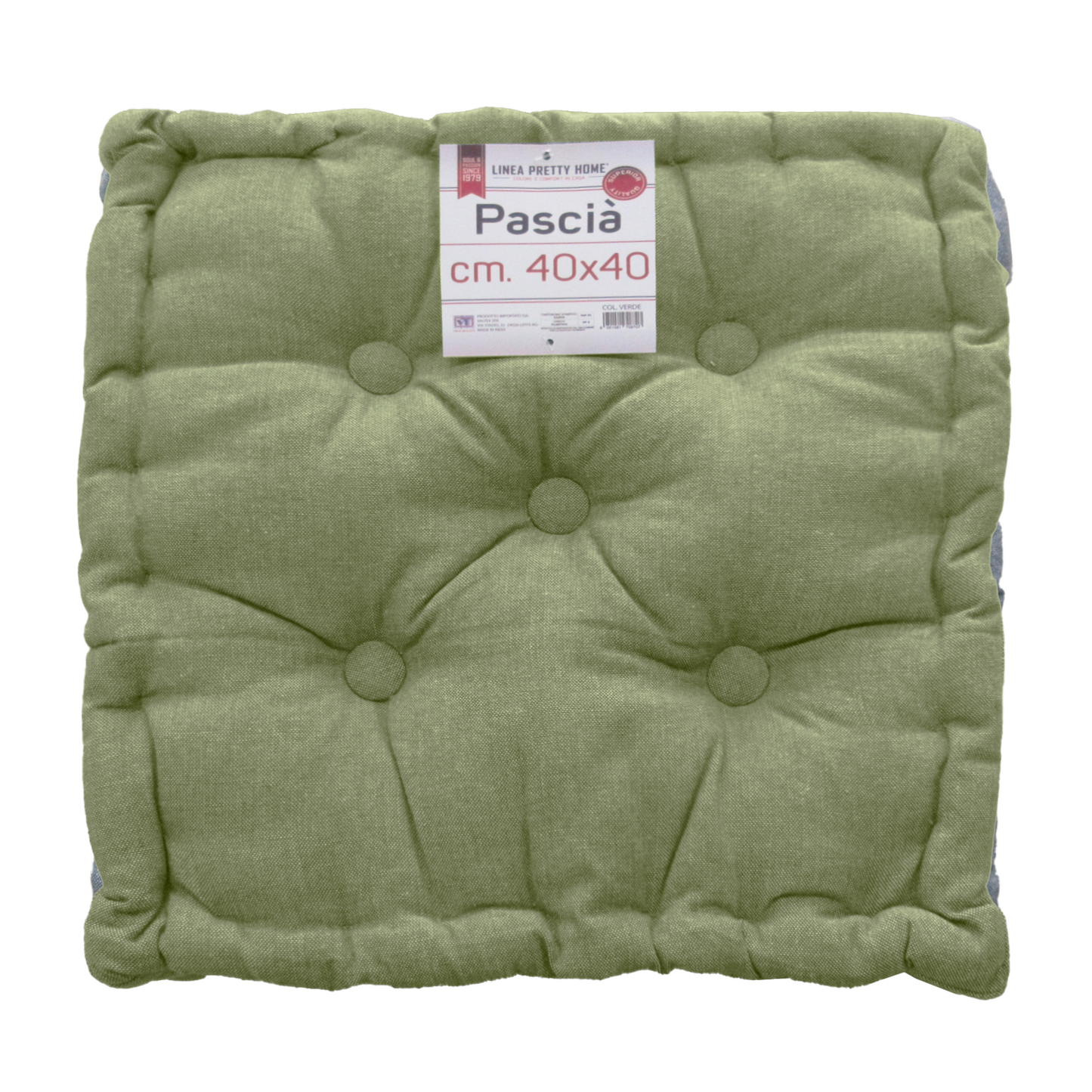 CUSCINO COPRISEDIA 40*40 PASCIA VERDE