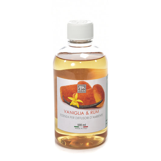 RICARICA ESSENZA PER DIFFUSORI D'AMBIENTE "BOUQUET" 500ML VANIGLIA & RUM