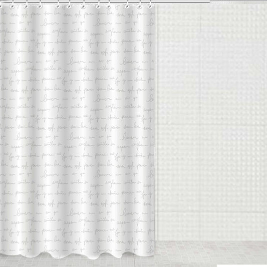 TENDA DOCCIA CON ANELLI LETTERS 180*200
