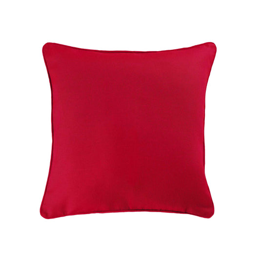 CUSCINO 40*40 CM COTONE PANAMA ROSSO