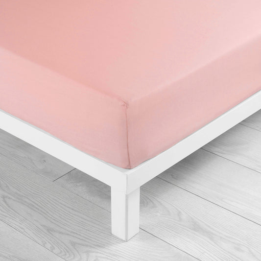DRAP-HOUSSE EN JERSEY POUR LIT SIMPLE EN ROSE CONFETTO