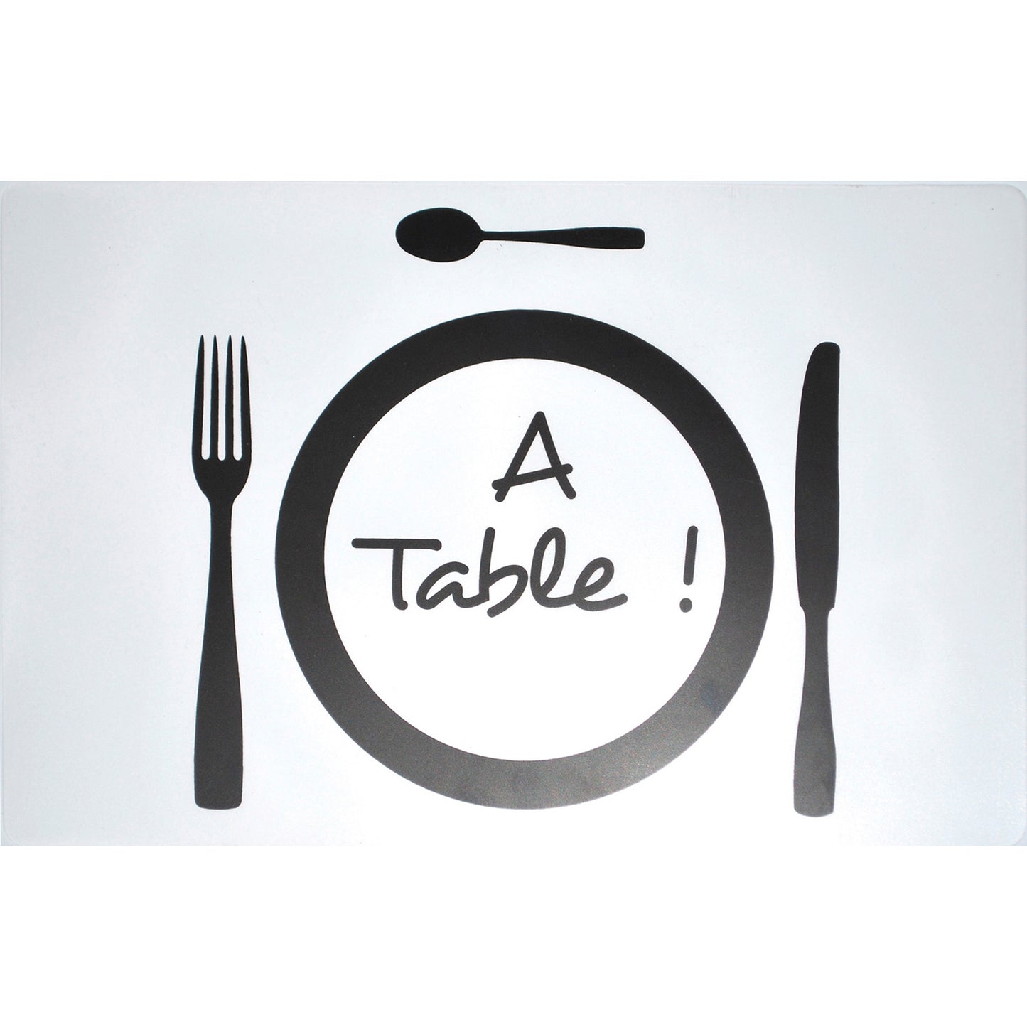 SET DA TAVOLA 28.5*44 CM TRASPARENTE "A TABLE!"