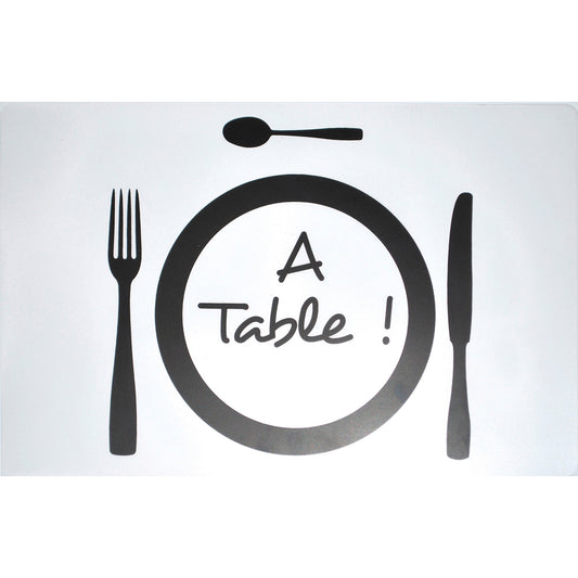 SET DA TAVOLA 28.5*44 CM TRASPARENTE "A TABLE!"