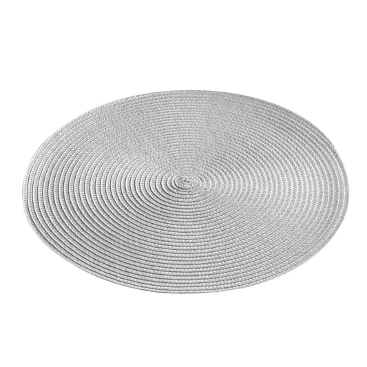 SET DA TAVOLA ROTONDO 35 CM ZEBULON GRIGIO