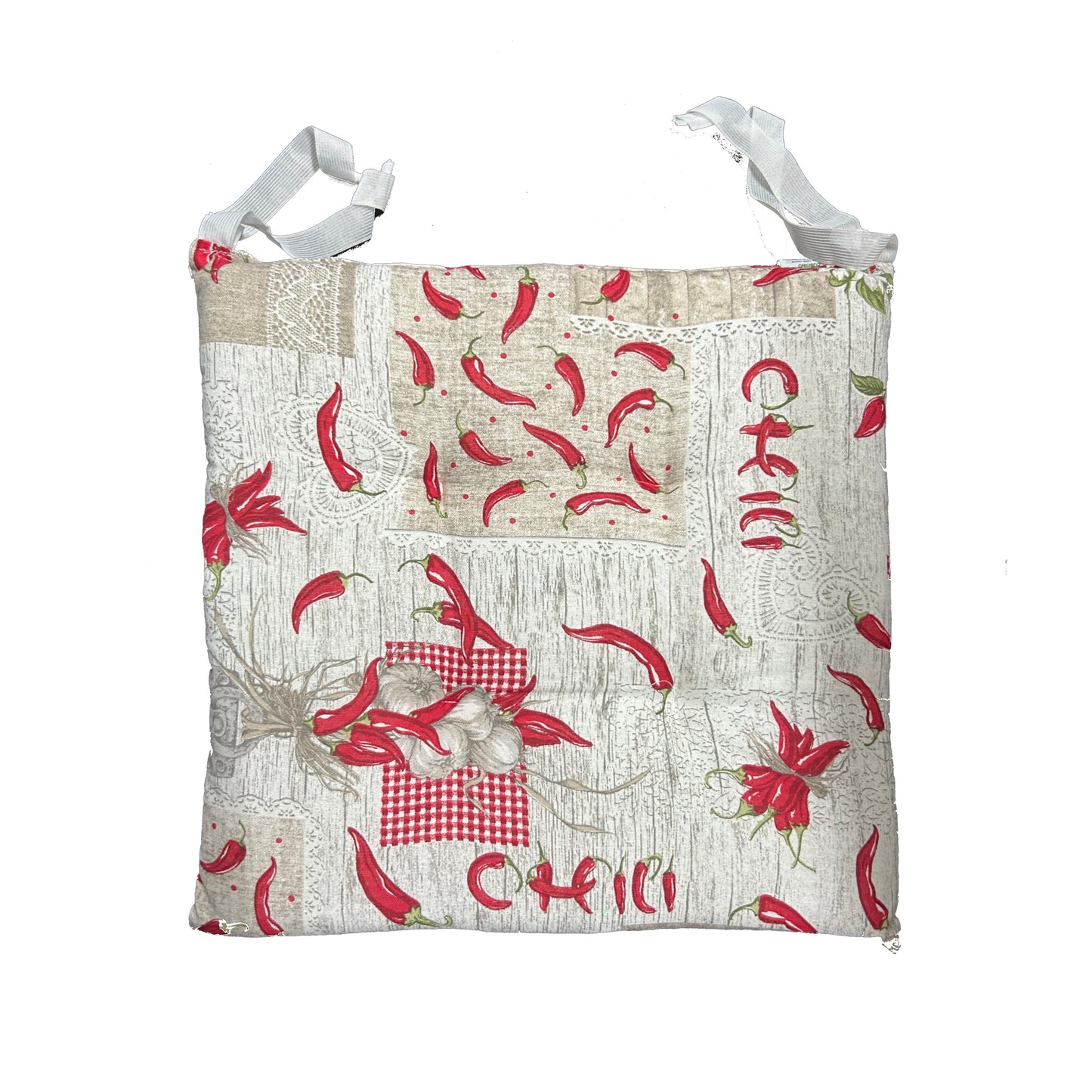 CUSCINO SEDIA 40*40 CM COTONE PEPERONCINO