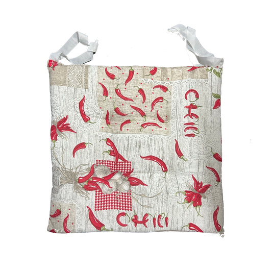 CUSCINO SEDIA 40*40 CM COTONE PEPERONCINO