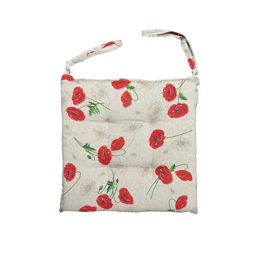 CUSCINO SEDIA 40*40 CM MIROS PAPAVERI