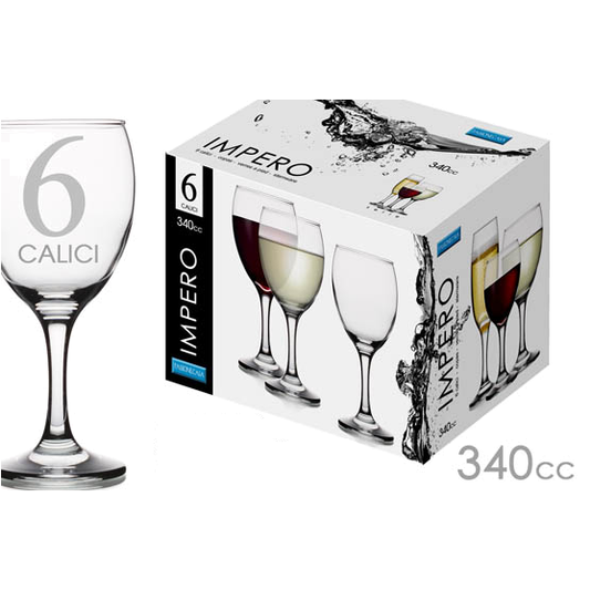 6 GLÄSER 340CC EMPIRE GLAS
