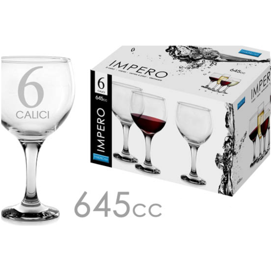 6 GLÄSER 645CC EMPIRE GLAS