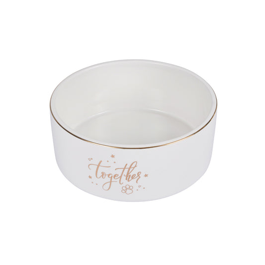 CIOTOLA PET IN CERAMICA "TOGETHER" DIAMETRO 16 CM