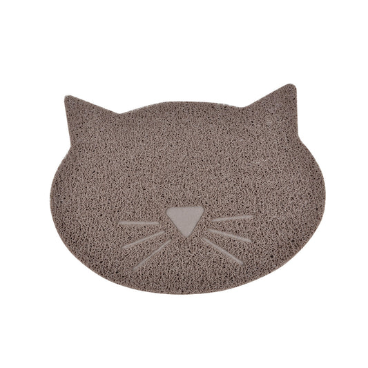 TAPIS ANTIDÉRAPANT POUR CHAT TAUPE
