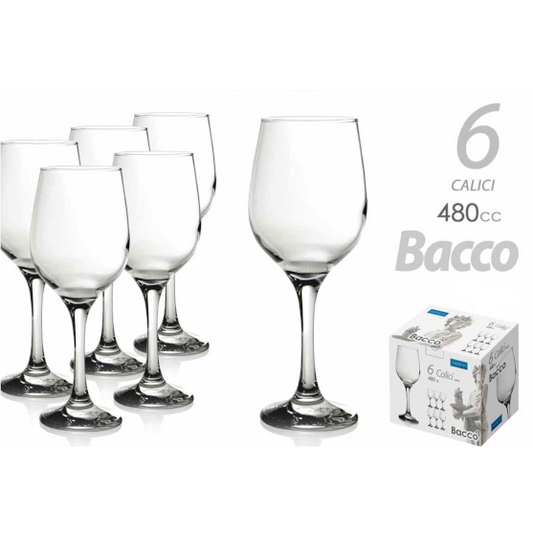 6 GLÄSER 480CC BACCO GLAS