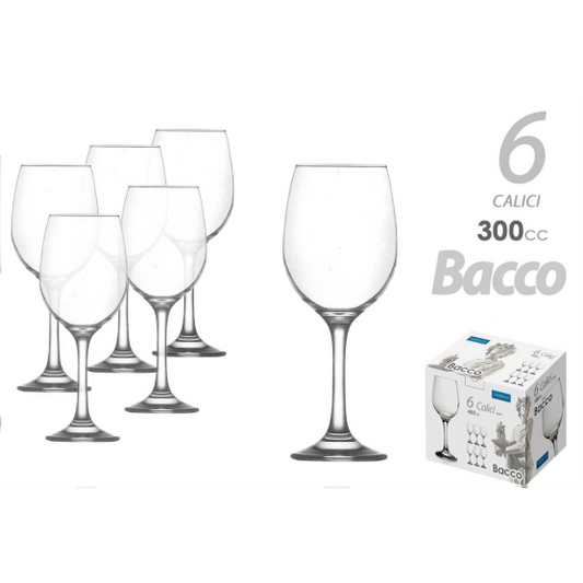 6 GLÄSER 300CC BACCO GLAS