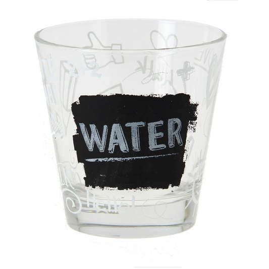 3 NADIA WASSERGLÄSER CC250 DEKORIERTES GLAS PLANKE