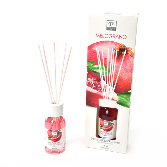 DIFFUSORE DI PROFUMO CON BASTONCINI DI COTONE "BOUQUET" 125 ML MELOGRANO