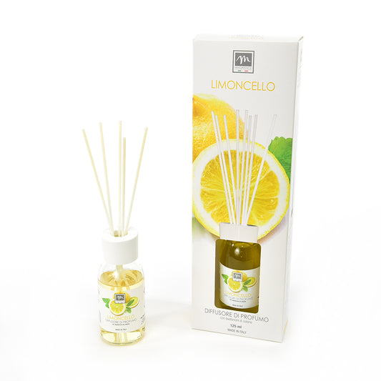 DIFFUSORE DI PROFUMO CON BASTONCINI DI COTONE "BOUQUET" 125 ML LIMONCELLO
