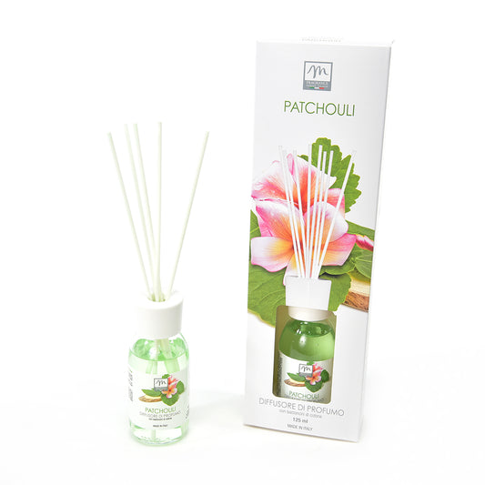 DIFFUSORE DI PROFUMO CON BASTONCINI DI COTONE "BOUQUET" 125 ML PATCHOULI