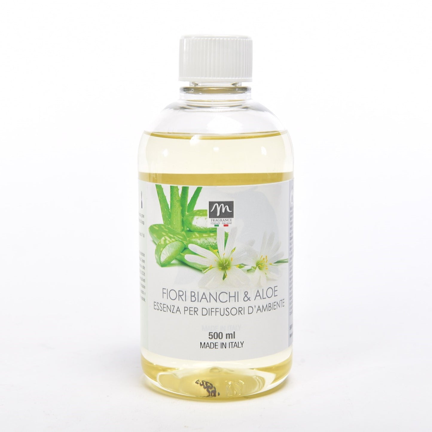 RICARICA ESSENZA PER DIFFUSORI D'AMBIENTE "BOUQUET" 500ML ALOE & FIORI BIANCHI