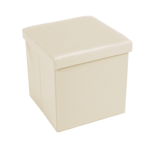 POUF PIEGHEVOLE EDDY 38X38 PANNA