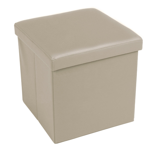 POUF PIEGHEVOLE EDDY 38X38 BEIGE