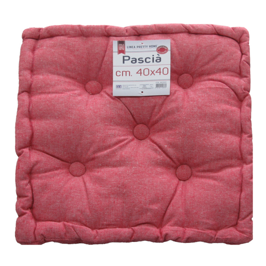 CUSCINO COPRISEDIA 40*40 PASCIA ROSSO