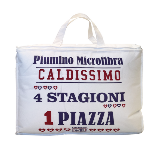 PIUMINO JEFF 4 STAGIONI SINGOLO BIANCO