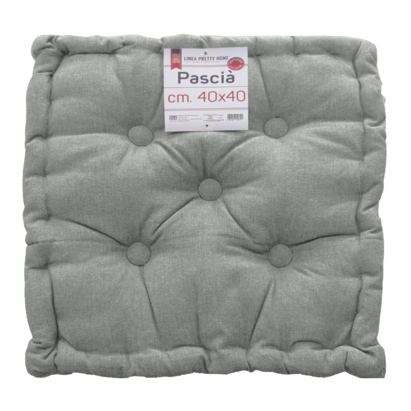 CUSCINO COPRISEDIA 40*40 PASCIA GRIGIO