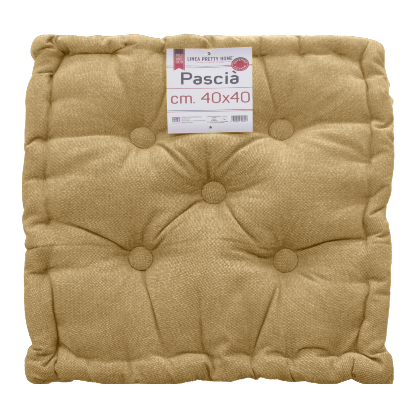CUSCINO COPRISEDIA 40*40 PASCIA GIALLO