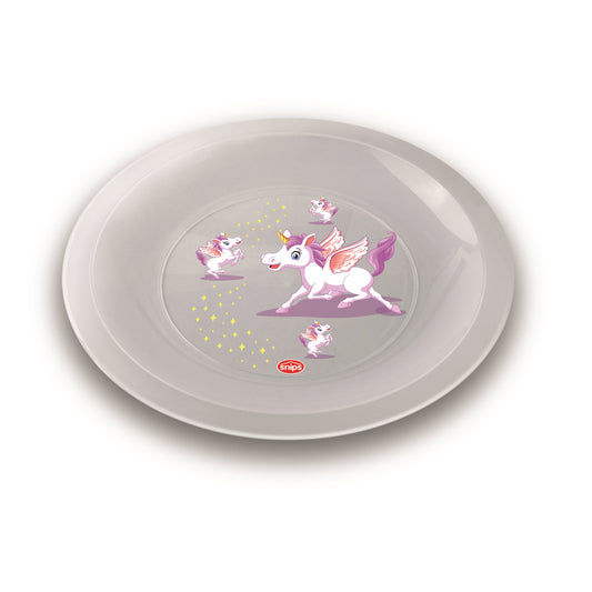 PIATTO PIANO D 23,5 CM UNICORNO
