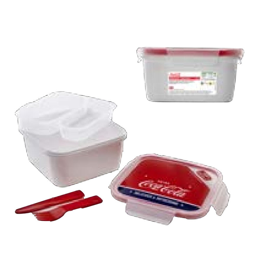 LUNCH BOX QUADRATO 1,4LT COCA COLA CON VASSOIO