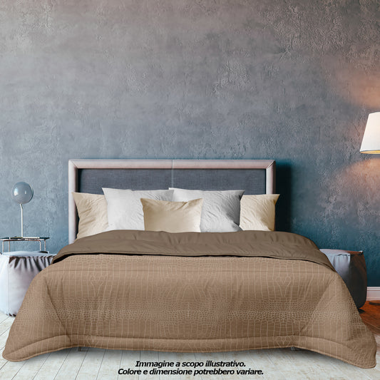 Steppdecke Nuance Double Beige/Taubengrau
