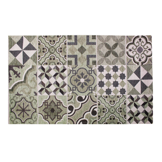 TAPPETO 57*140 CEMENTINE VERDE CENERE