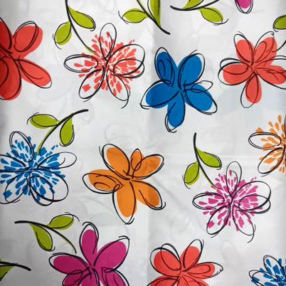 TOVAGLIA ANTIMACCHIA ROTONDA DIAMETRO 180 CM FIORI MODERNI