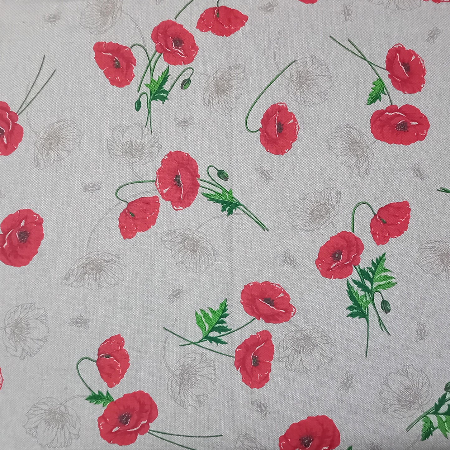 MITTELSTÜCK 90*90 CM MIROS MOHNBLUMEN
