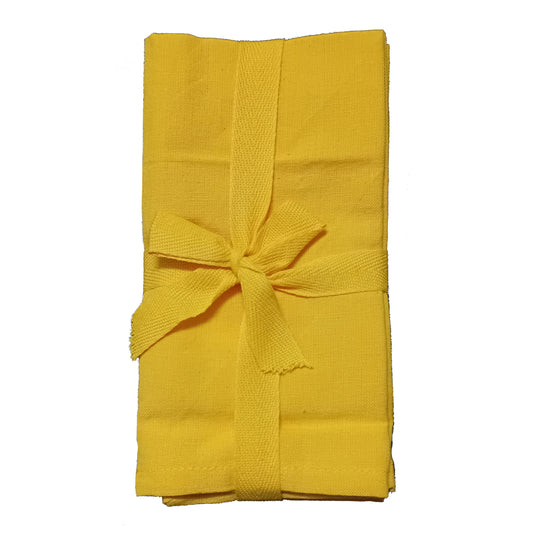 TOVAGLIOLI COTONE T.U. 4 PZ GIALLO