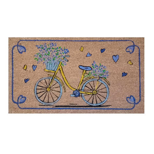 KOKOS-FUßMATTE RECHTECKIG 40*70 CM FAHRRÄDER